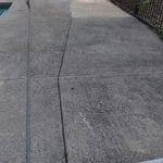 Pool area roof fence..