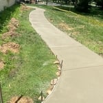 Concrete walkway