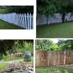 Tore down fence and put up a new one