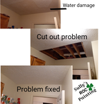 Ceiling repair, texture and paint