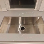 We installed a new sink.