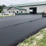 Asphalt parking lot