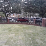 New planting bed and sod.