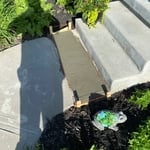 This is our final project after removing the old concrete and replacing it with new cement