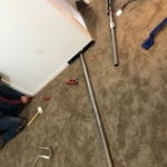 Our company always uses a professional pole carpet stretcher to apply over 1000 pound feet of force across your carpet to ensure a lasting “Drum tight” install.