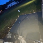 After pour