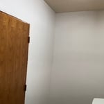 Picture taken after customer painted inside of room.