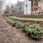 Landscaping, Retaining Wall & New Lawn