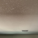 smoke/fire damaged ceiling