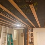 Prepping the ceiling