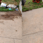 Small patio pressure washing