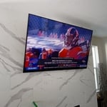 TV mount on Marble Fireplace