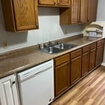 Caulked the kitchen and painted walls and ceilings