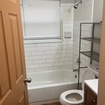 Caulked the the bath tub and painted the ceilings and walls