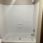 Shower surround in master bedroom