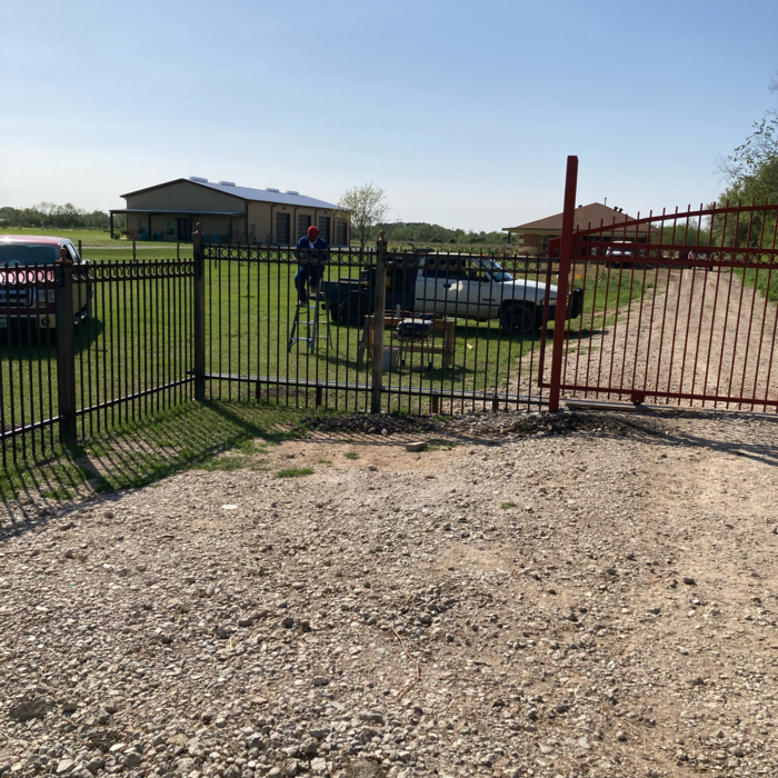 Metal fencing