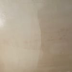 after (left) before (right)
bathroom ceiling from nicotine