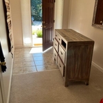 Carpet and tile entryway