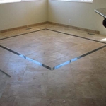 Travertine floor