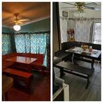 Tile, trim, woodworking, and staining