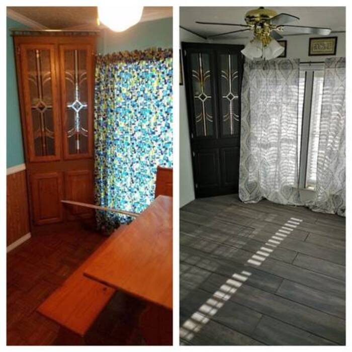 Tile, trim, woodworking, and staining