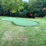 Finished custom putting green.