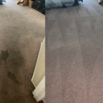 Before and after one of the bedrooms