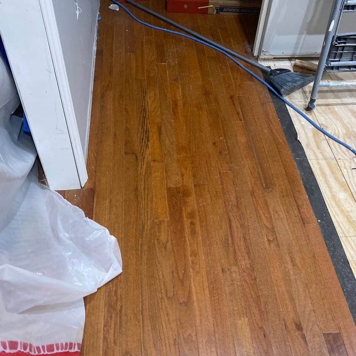 Hardwood floor installation
