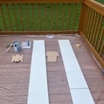 Before color….. After taking cabinets out of kitchen