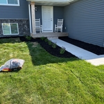 Mulch, and flower bed