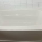 After the tub was reglaze
