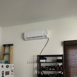 Indoor Mini Split Air Handler for garage installation