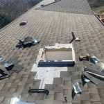 Old shingle tore off