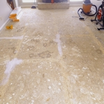 Prepping of the floor using floor leveler