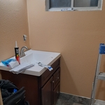 This bathroom is almost done