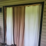 Sliding glass doors