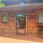 Stained Log Cabin