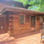Stained Log Cabin