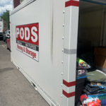 16 foot POD unload to 3rd floor apartment