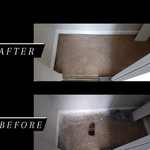 Empty closet carpet