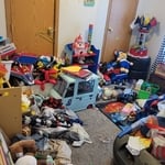 Before Toy Cleanup & Organization