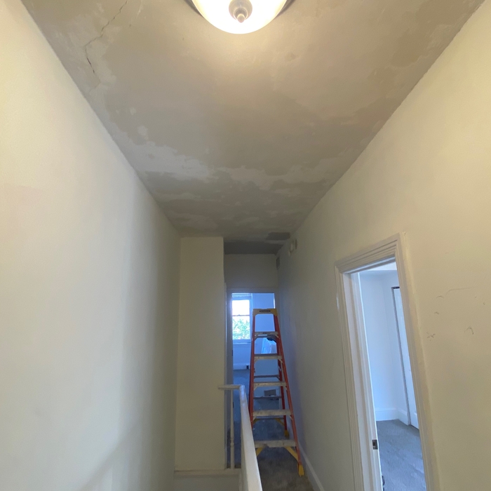 Hallways lighting and ceiling repairs