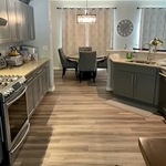 Laminate Flooring in Kitchen.