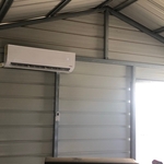 Storage Shed converted into office .
Underground 230 volts electrical.
And 2 Ton Mini split unit hot & cold