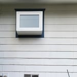 Garden window installation
