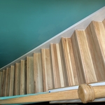 Hickory hardwood/ Stairs/ Railing
