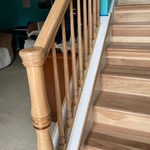 Hickory hardwood/ Stairs/ Railing