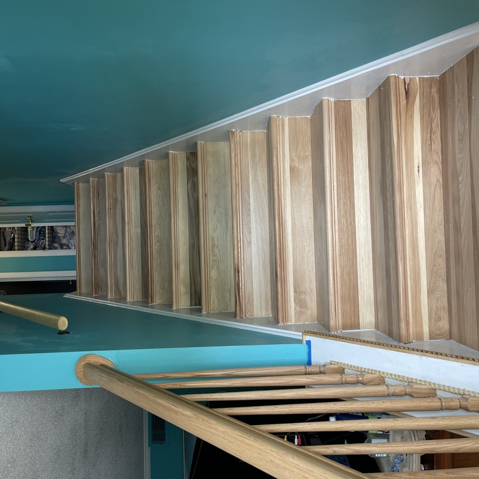 Hickory hardwood/ Stairs/ Railing