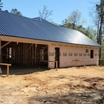 Metal house roof