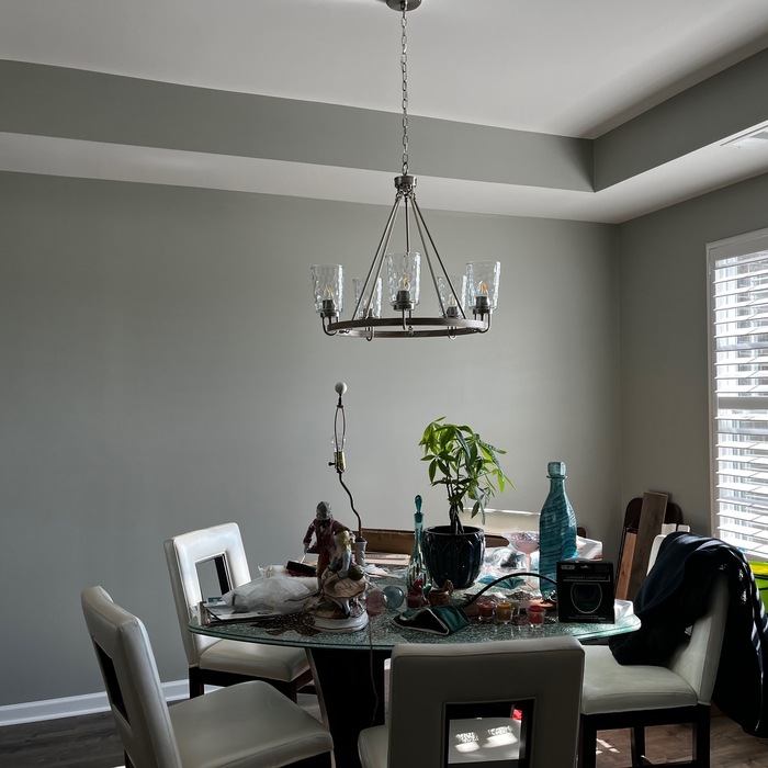 Installed a chandelier